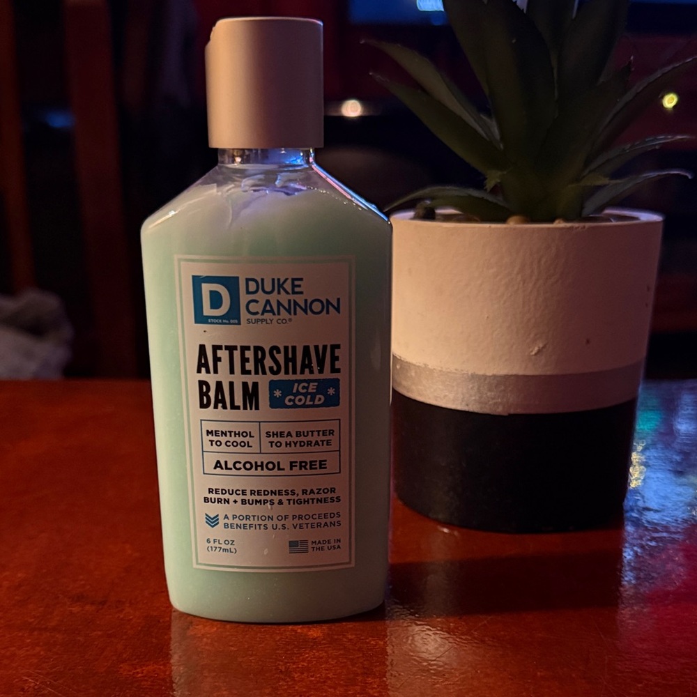 Duke Cannon Ice Cold Aftershave Balm - Light Blue